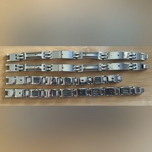(Lot of 8) Stainless Steel Men's Bracelet